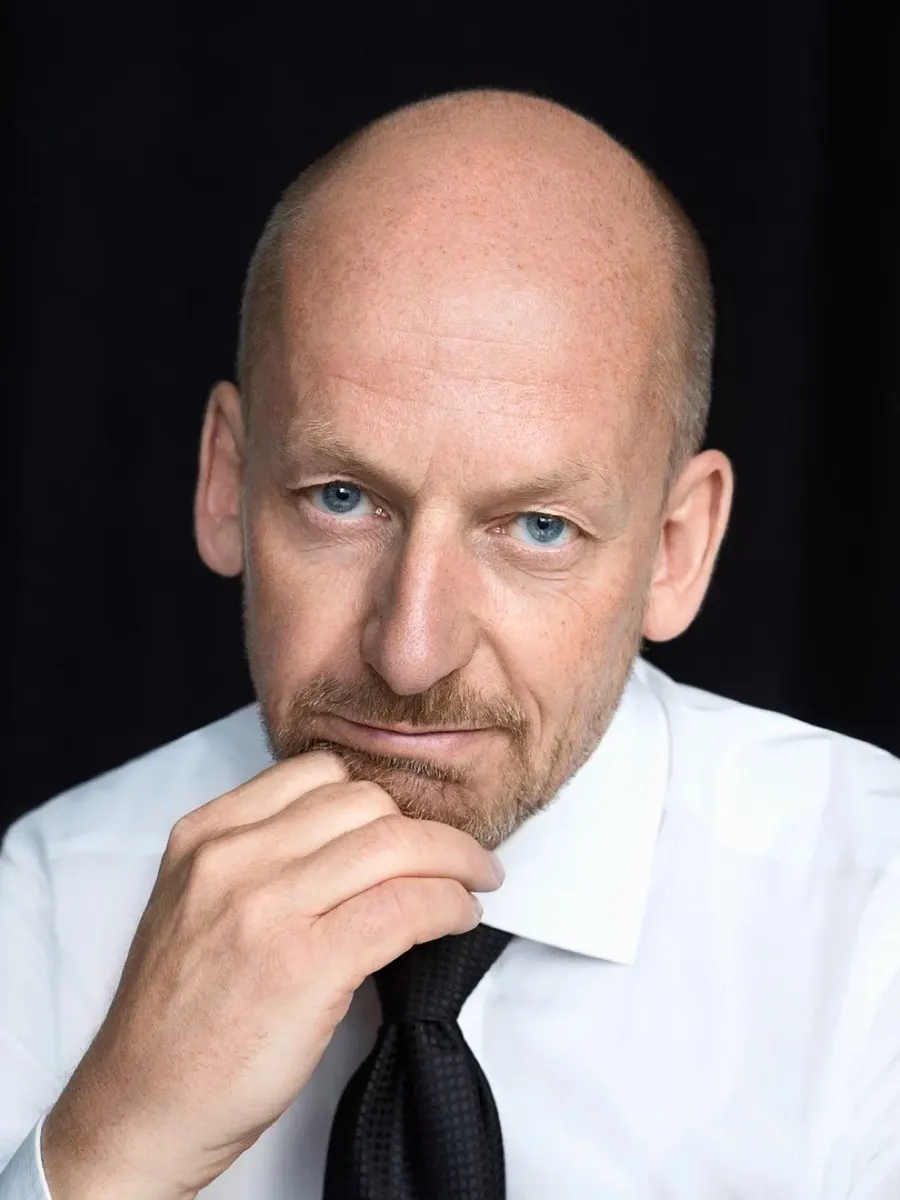 Morten Brandt, thoughtful, hand under his chin